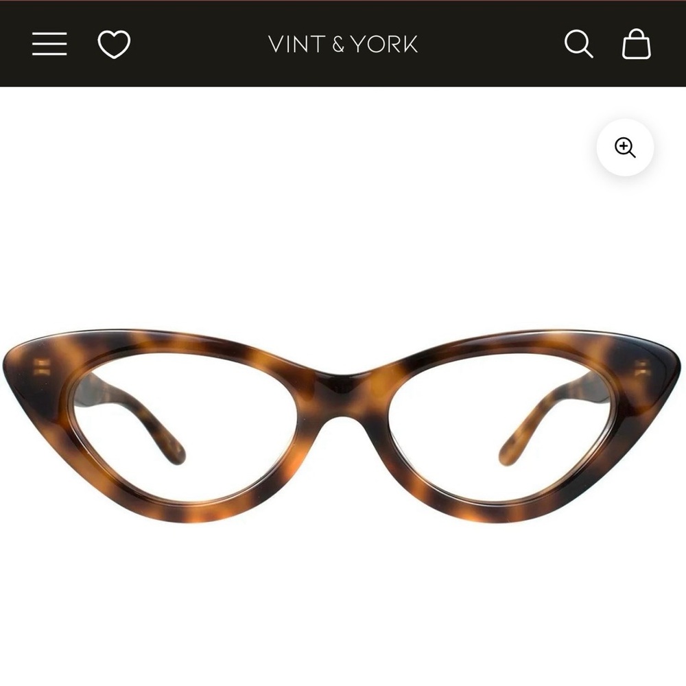 Tortoise Shell Cateye Frames (no prescription in lenses) UNUSED NWT